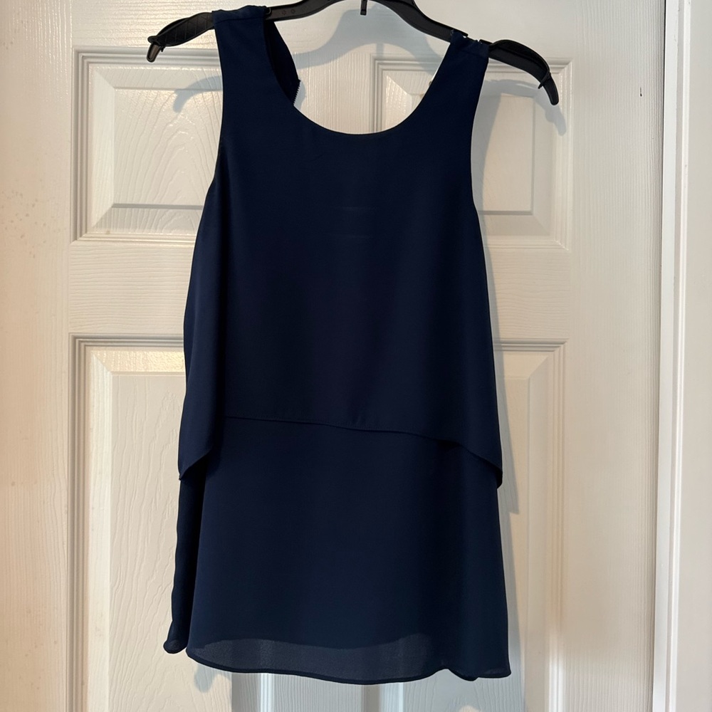 Olive & Oak Black Tiered Sleeveless Tank Top